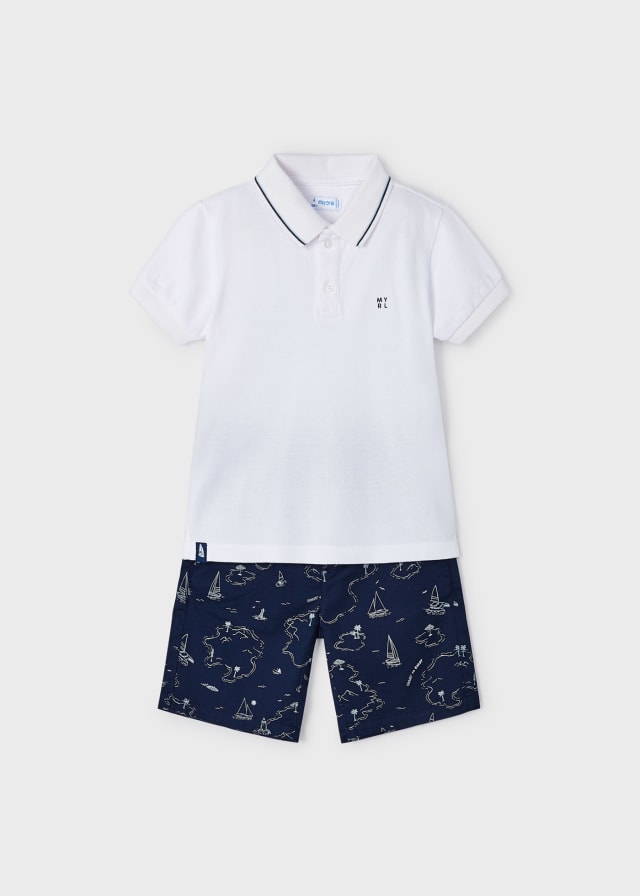 Комплект для мальчика: Рубашка-поло, шорты Mayoral 3.241/30 (4, 6, 9 лет)